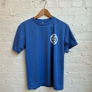 Blue Short Sleeve Crew Neck Tee